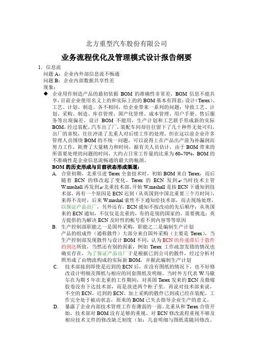 业务流程优化设计报告纲要