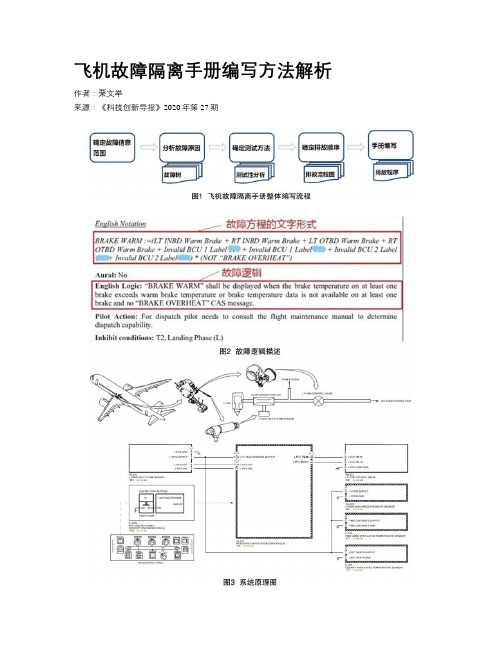 飞机故障隔离手册编写方法解析