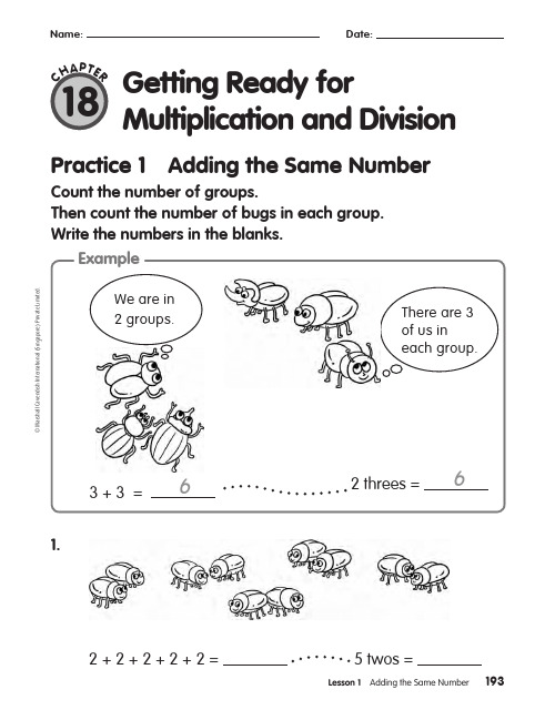 Math In Focus 新加坡数学Grade 1练习册 官方原版高清PDFChapter18