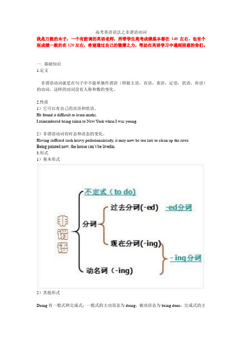 高考英语语法——非谓语动词