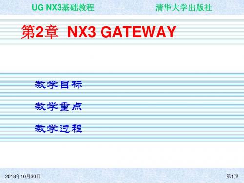 UG NX3基础教程 第2章 NX3 GATEWAY