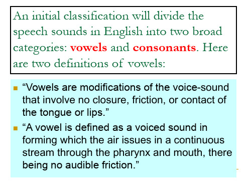 vowels