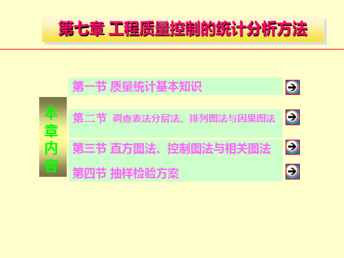 7 工程质量控制的统计分析方法合集