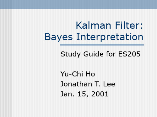 (复杂系统的性能评价与优化课件资料)kalman_filter