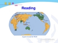 课件：高一必修1 Unit 2 English around the world-Reading