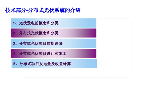 分布式光伏电站培训PPT精选文档