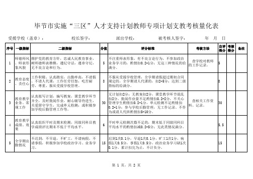 “三区”置换支教市局考核量化表(2)