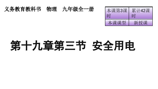 新人教版九年级物理全册课件：第十九章第三节 安全用电(共22张PPT)