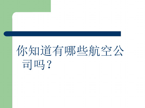 国内外航空公司介绍及标志