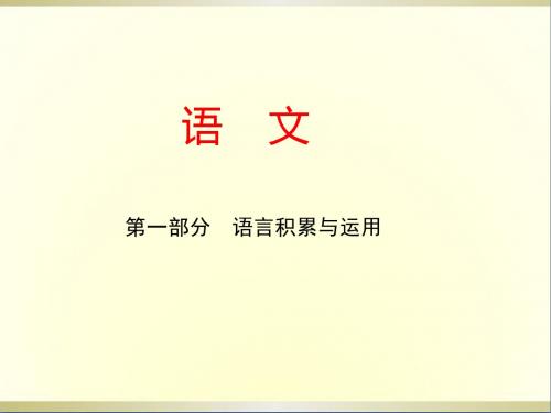 中考语文复习方案第三十讲典型材料,凸显主题课件