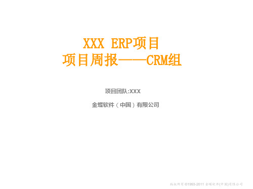 项目管理方法论模板-01XXERP项目_CRM