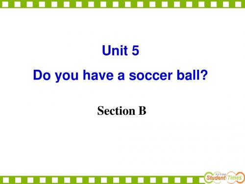 人教版新教材七年级英语上unit5_do_you_have_a_soccer_ball_SectionB