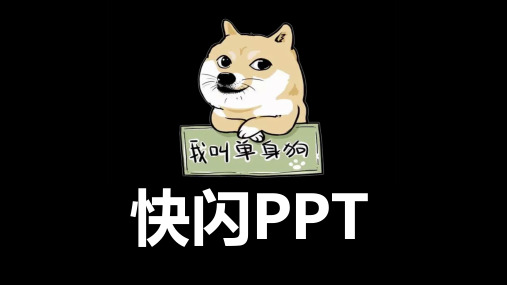 自我简介-快闪PPT模板