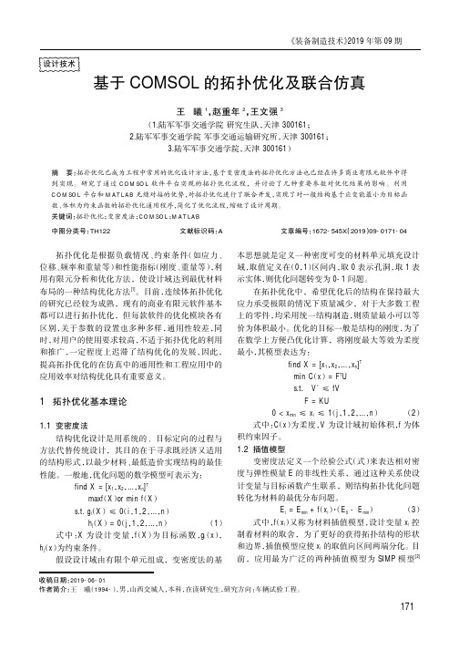 基于comsol的拓扑优化及联合仿真