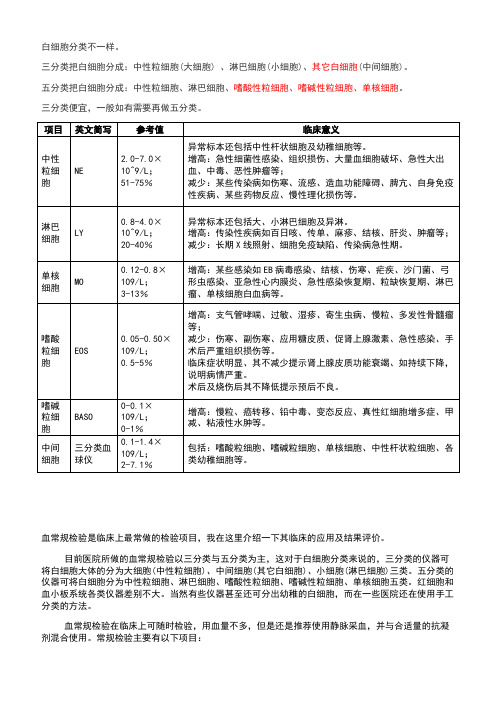 三分类、五分类区别