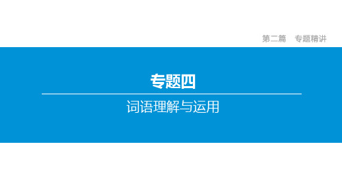 中考语文复习专题训练： 词语理解与运用(含解析)