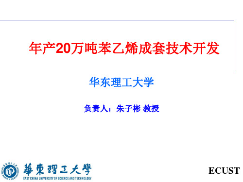 年产20万吨苯乙烯成套技术开发【精品-PPT】