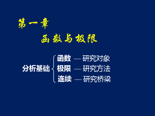 高等数学课件D1_1映射与函数 极限