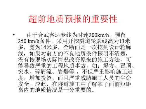 超前地质预报