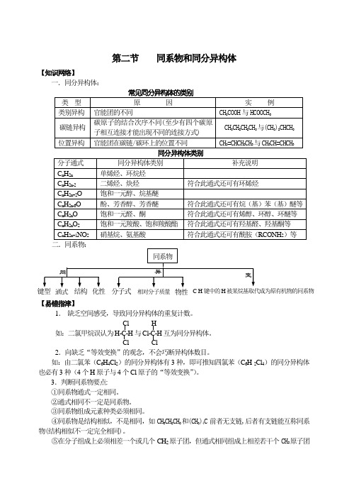 高三化学教案-同系物和同分异构体 最新