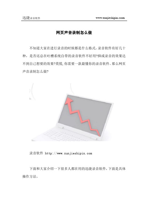 网页声音录制怎么做