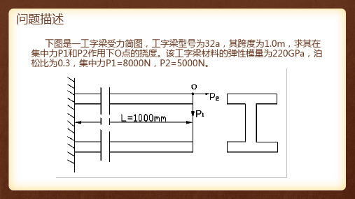 ansys工字悬臂梁受力分析