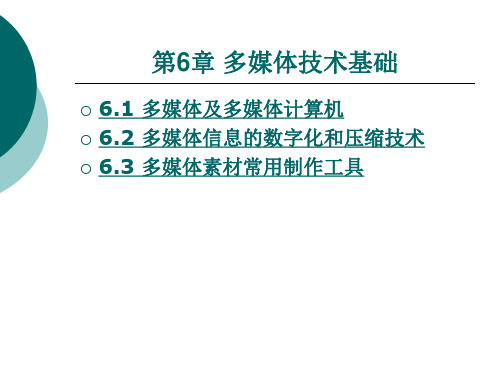 《大学计算机基础》电子教案 大学计算机基础刘光萍-第6章