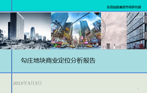 勾庄地块商业项目定位分析报告2013.3.3