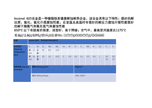 inconel625制造工艺