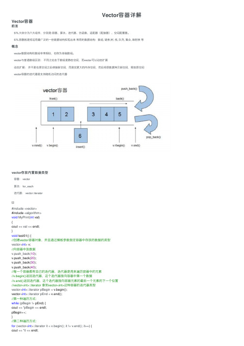 Vector容器详解