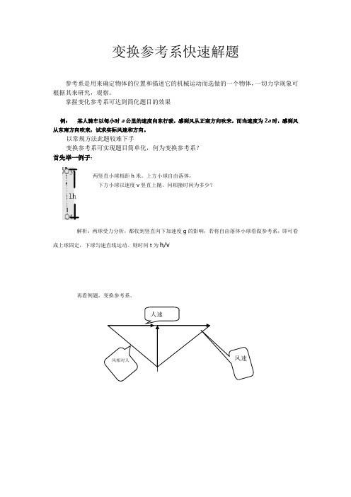 相对运动变换参考系