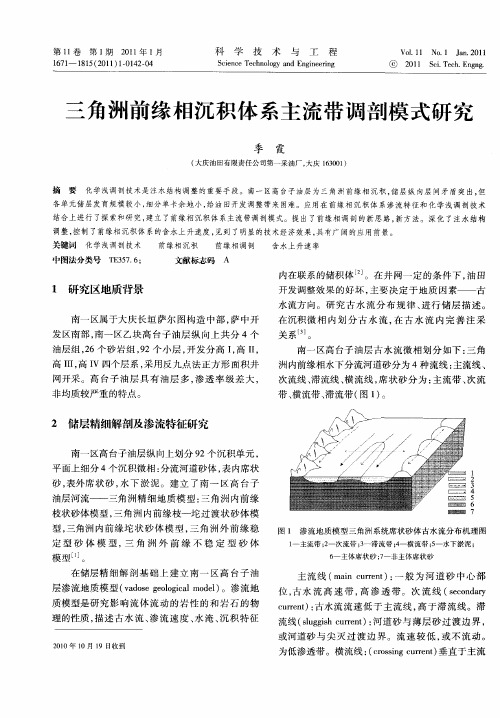 三角洲前缘相沉积体系主流带调剖模式研究