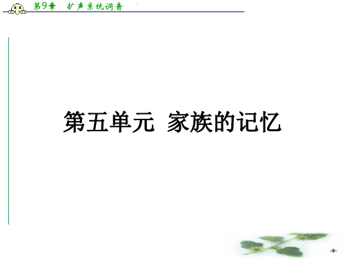 高二语文人教选修《中国小说欣赏》课件： 5.9《家》祖孙之间