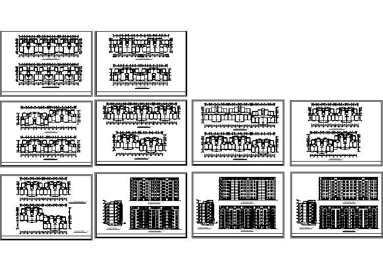 【设计图纸】住宅标准层建筑图(精选CAD图例)