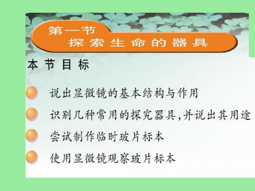 探索生命的器具 PPT课件6 苏教版