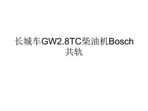 长城车GW2.8TC柴油机Bosch共轨