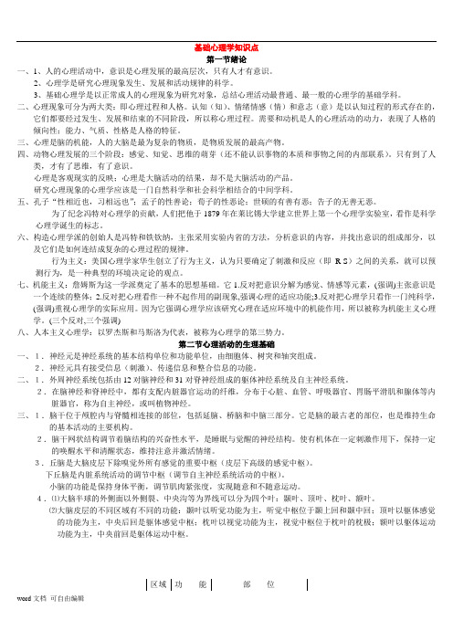 心理咨询师二级考试各章知识要点整理版_51页