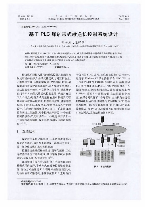 基于PLC煤矿带式输送机控制系统设计