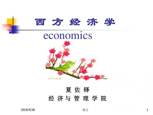 微观经济学第1章绪论(完)