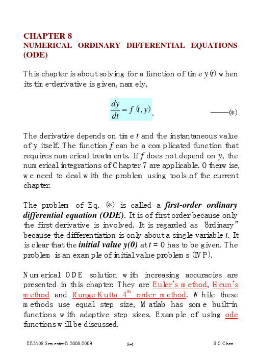 NUMERICAL METHODS Chapter08