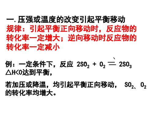 平衡移动与转化率的变化