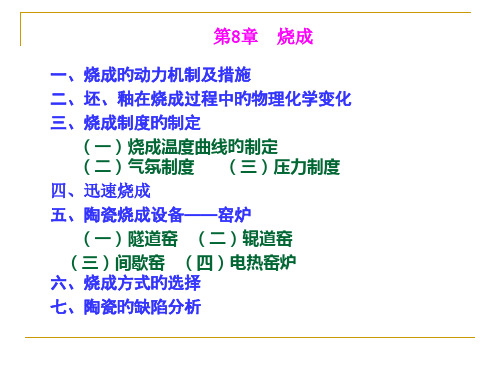 陶瓷工艺学烧成