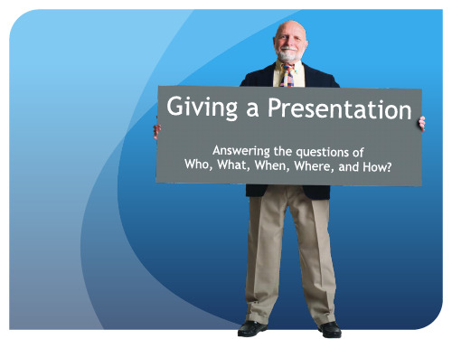 Giving a presentation