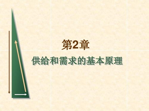 平狄克微观经济学第七版课件 第2章 需求和供给理论