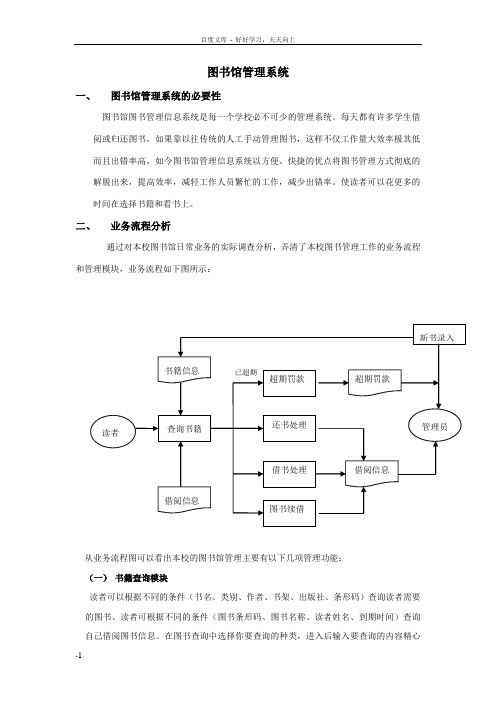 图书馆馆管理信息系统