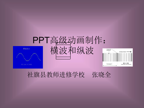 PPT高级动画教程：纵波和横波的传递