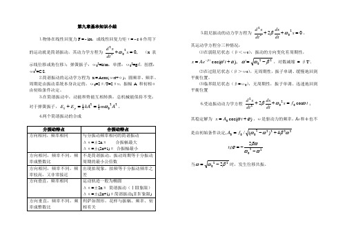 力学第二版习题答案第九章