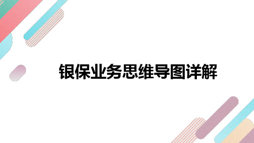 银保业务思维导图详解