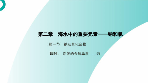 活泼的金属单质——钠