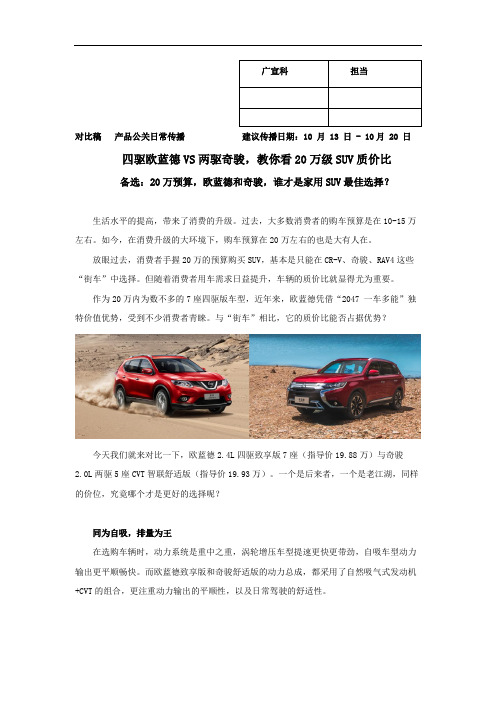 【对比稿】6-四驱欧蓝德VS两驱奇骏,教你看20万级SUV质价比-1012(1)